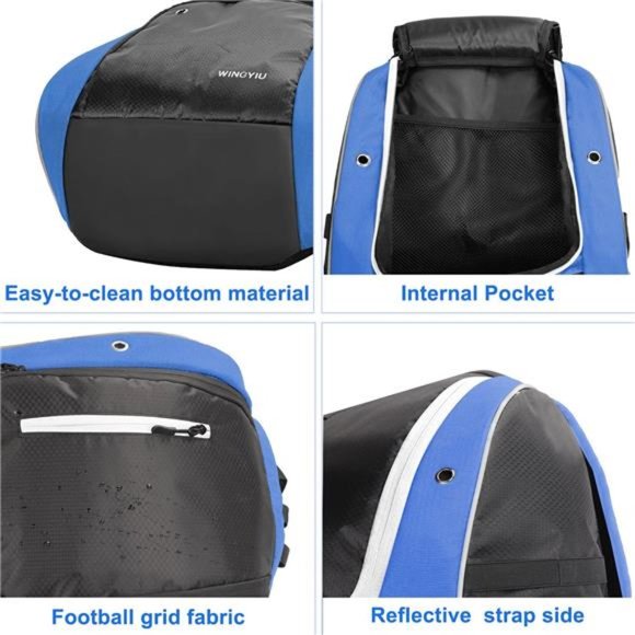 Baseball Backpack, Softball Bat Bag with Shoe Compartment, T Ball Equipment Gear - Picture 5 of 8